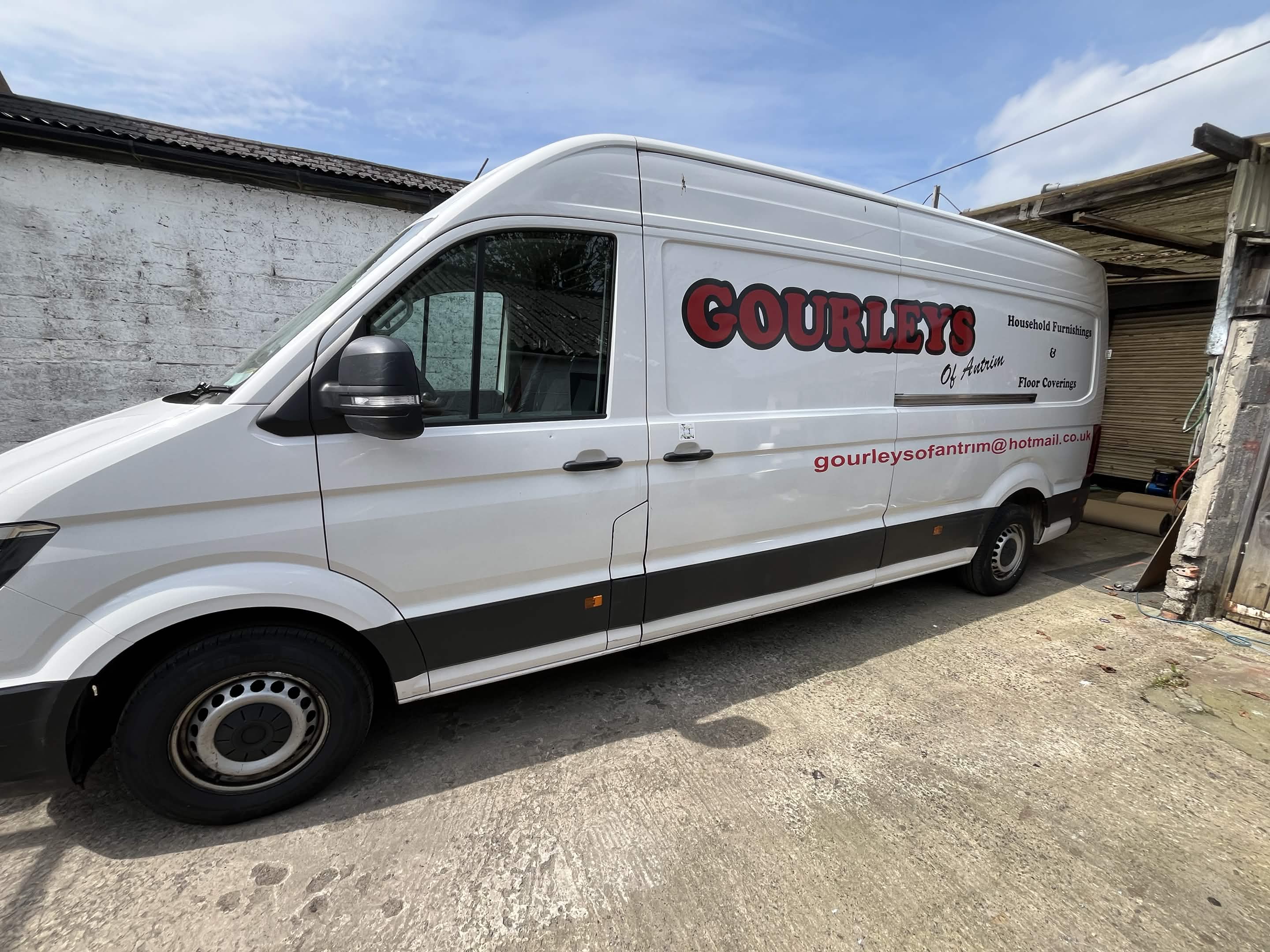 Gourley's of Antrim delivery van
