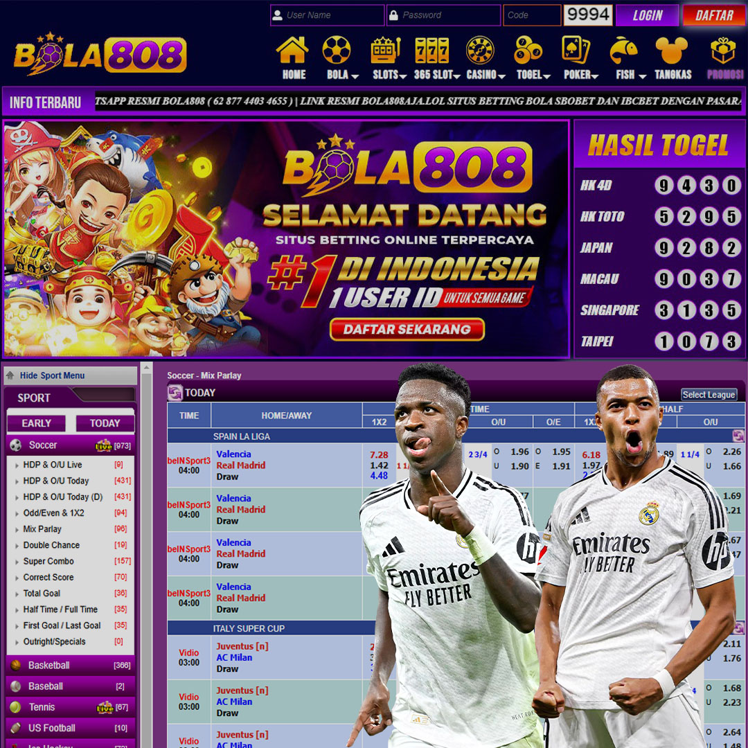 Bola808 : Link Alternatif Daftar Situs Judi Bola Mix Parlay Dengan Odds Terbaik 2025