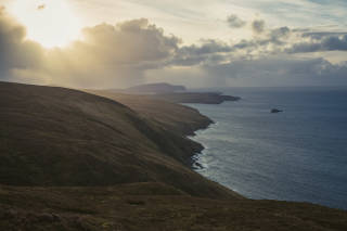 View south towards Fitful Head