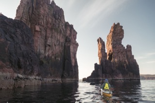 Kayaker at the Drongs