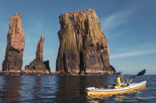Kayaker at the Drongs