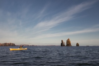 Kayaker at the Drongs