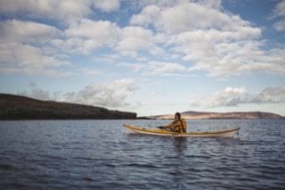 Kayaker north of Quarff