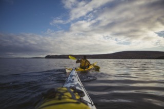 Kayak view, Quarff Bay