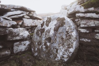 Mill stone in one of the click mills
