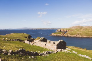 Croft house on South Ham, Muckle Roe