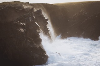 Scat Ness cliffs