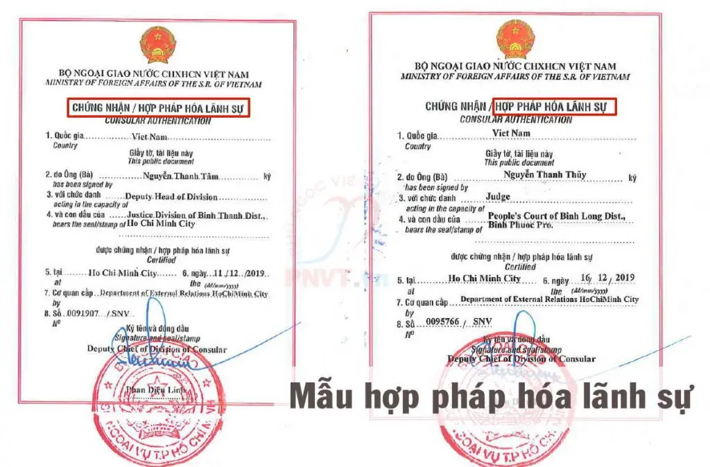 Các Loại Giấy Tờ Cần Hợp Pháp Hóa Lãnh Sự Và Thủ Tục Thực Hiện