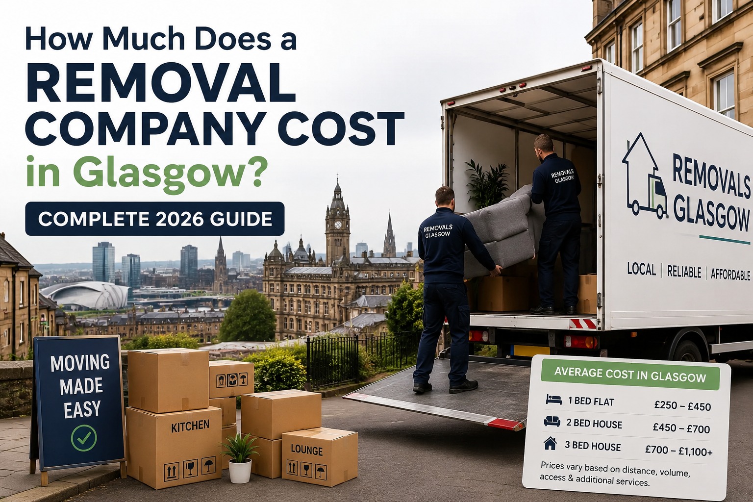 How Much Does a Removal Company Cost in Glasgow? (Complete 2026 Guide)
