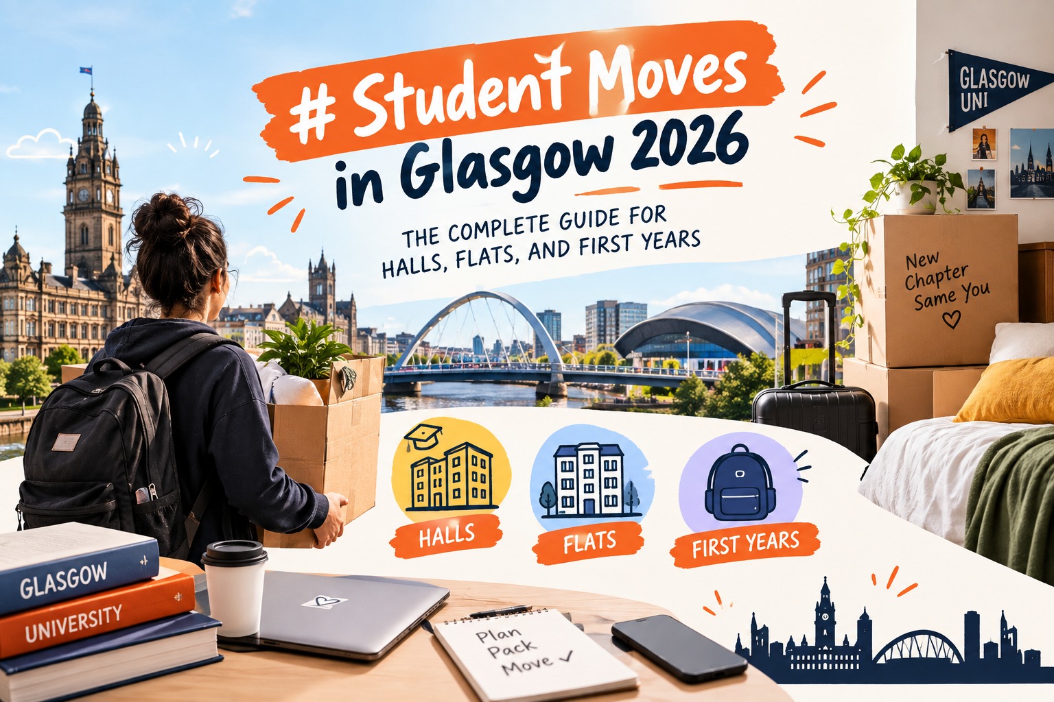 Student Moves in Glasgow 2026: The Complete Guide for Halls, Flats, and First Years
