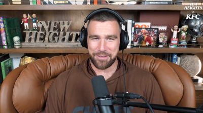 Travis Kelce gushes over ‘magical’ Taylor Swift after she helped boost ‘New Heights’ podcast numbers