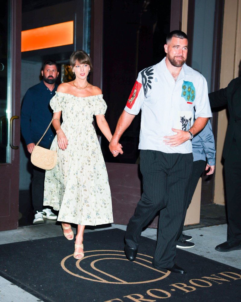 Taylor Swift Wears Off-the-Shoulder Summer Dress on a Date With Travis Kelce