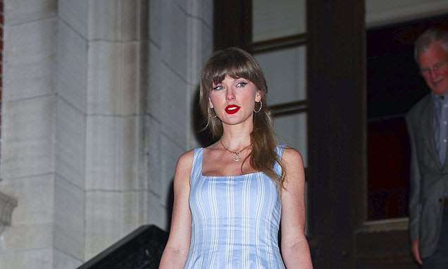 Taylor Swift just stepped out in the perfect outfit for spring - and we've found her exact £315 dress still in stock and a Nobody's Child version that looks just as chic
