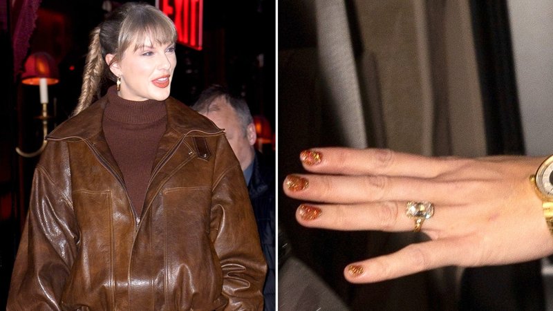 Taylor Swift Flashes Massive Diamond Ring While Leaving NYC Club