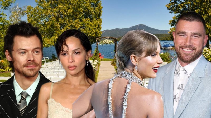 Wedding Rivalry? Zoë Kravitz and Harry Styles' Star-Studded Celebration Could Overshadow Taylor Swift and Travis Kelce's Nuptials