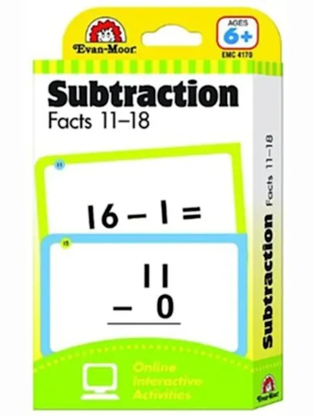 Flashcards: Subtraction Facts 11-18