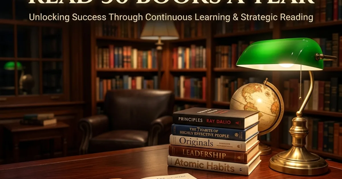 Why Top Achievers Read 50 Books a Year (And How You Can Too)