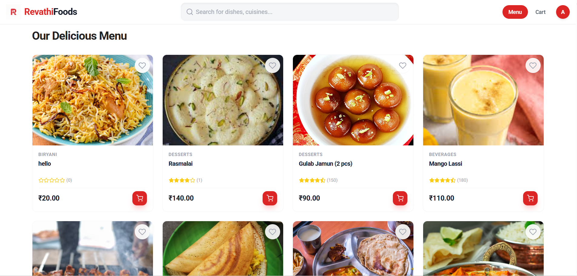 Revathi Foods E-commerce