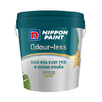 Bao bì Nippon Paint Odour-less Chùi Rửa Vượt Trội & Kháng Khuẩn — ảnh Paintmart; đối chiếu quy cách khi tư vấn