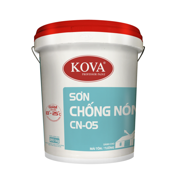 Bao bì tham khảo Sơn ngoại thất chống nóng mái tôn KOVA CN-05 — ảnh đối tác Paintmart; không xác nhận mọi quy cách