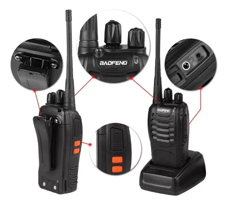 radio walkie talkie baofeng x 2 uniades - Image 2