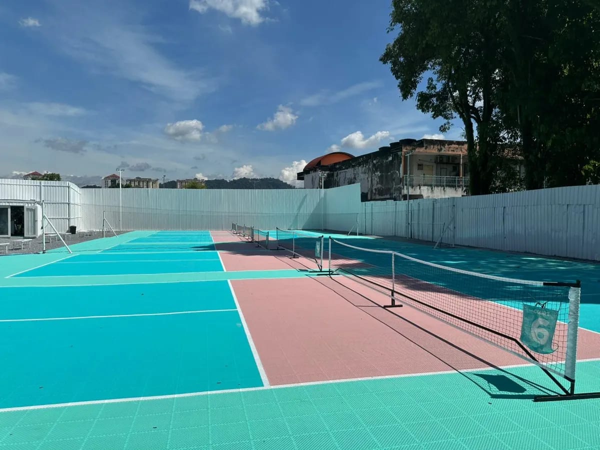 Pickleball at Ampang, KL. Right behind Dagang Avenue Food Court