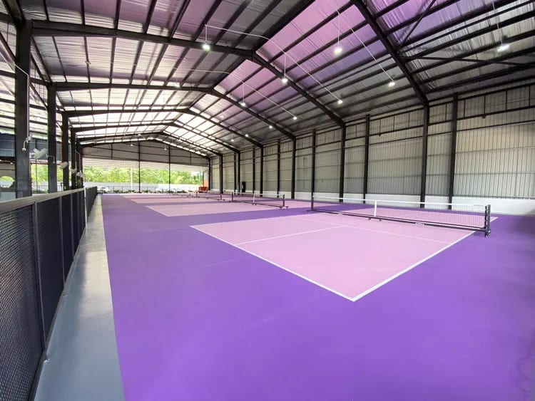pickleball courts build in factory at petaling jaya