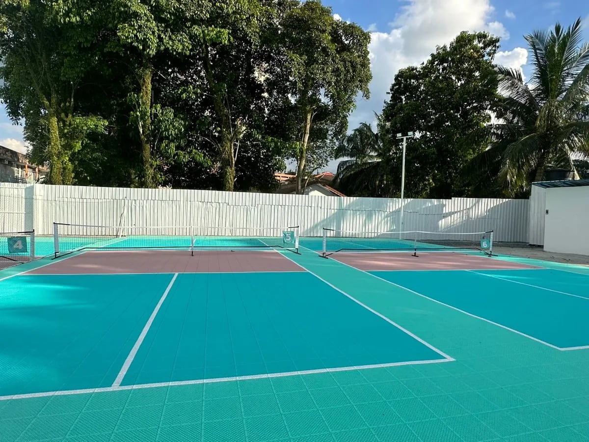 Pickleball at Ampang, KL. Right behind Dagang Avenue Food Court