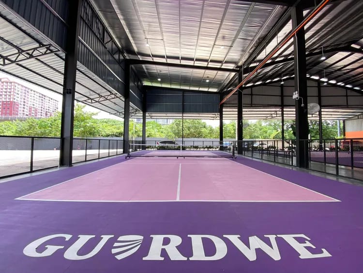 pickleball courts build in factory at petaling jaya