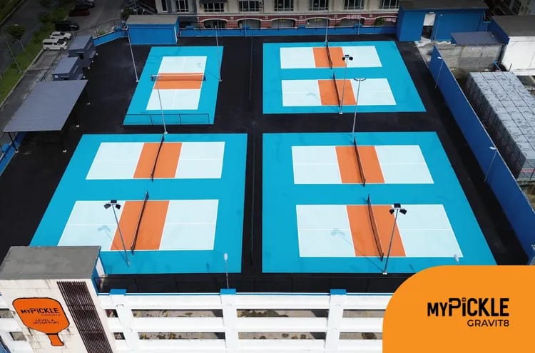 Pickleball Courts on Rooftop