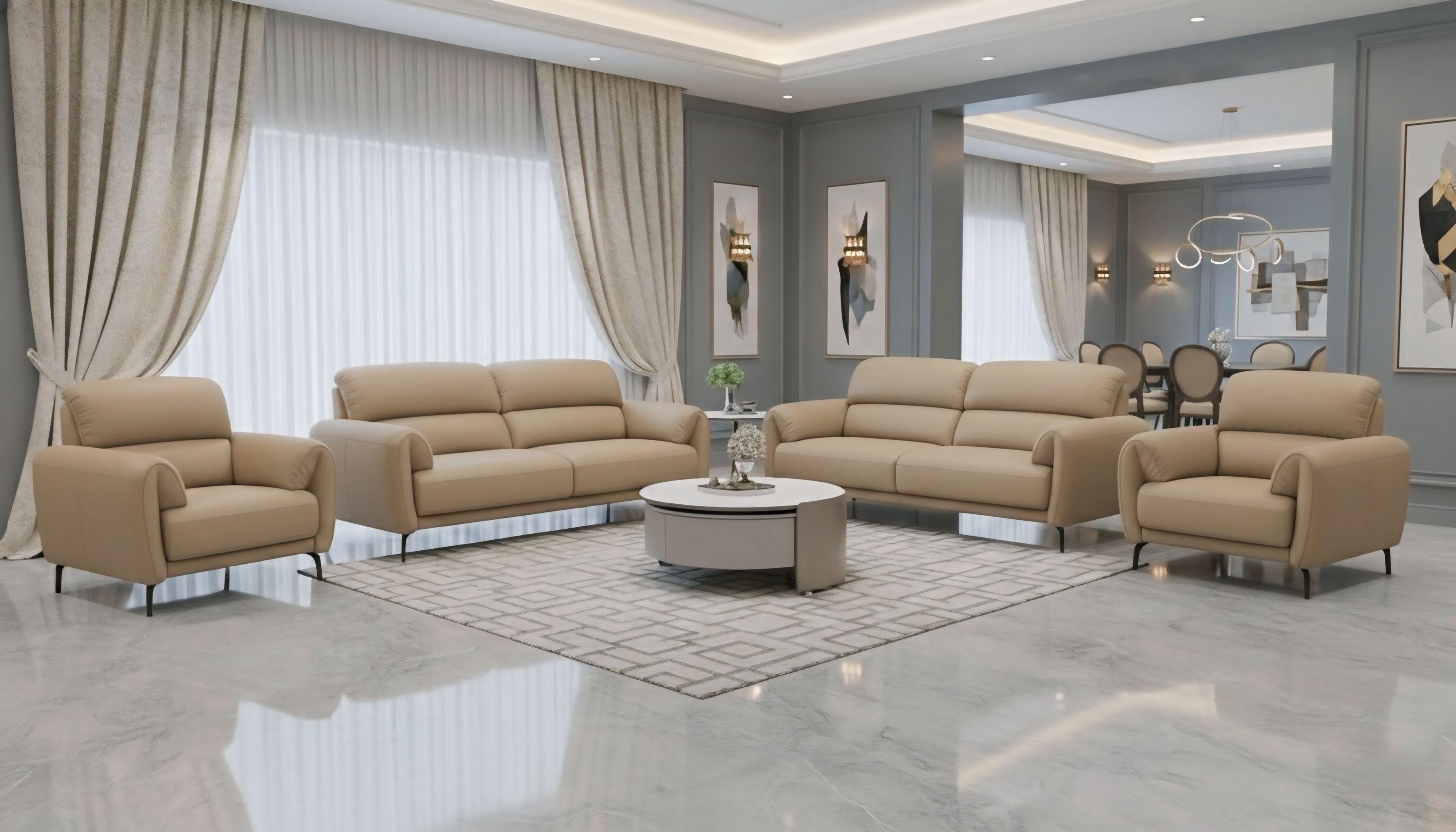 Celestia Luxe Leather Sofa Set — image 3