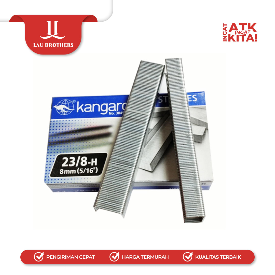 KANGARO ISI STAPLES 23/8 (1PACK/ 20BOX) - Image 3