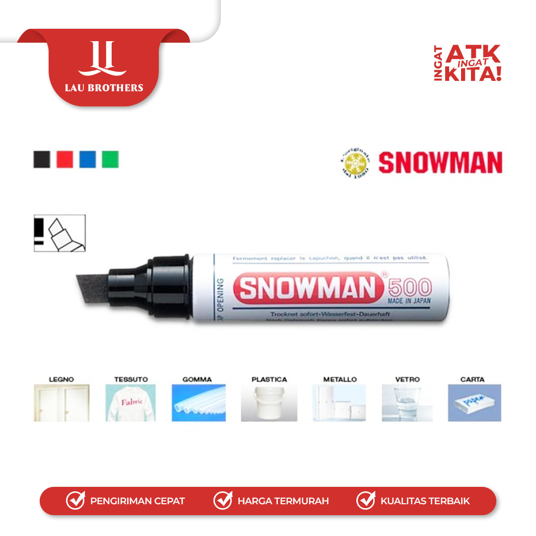 SNOWMAN SPIDOL JUMBO/ BIG MARKER NO.500 (1LSN/ 12PCS) - Image 3