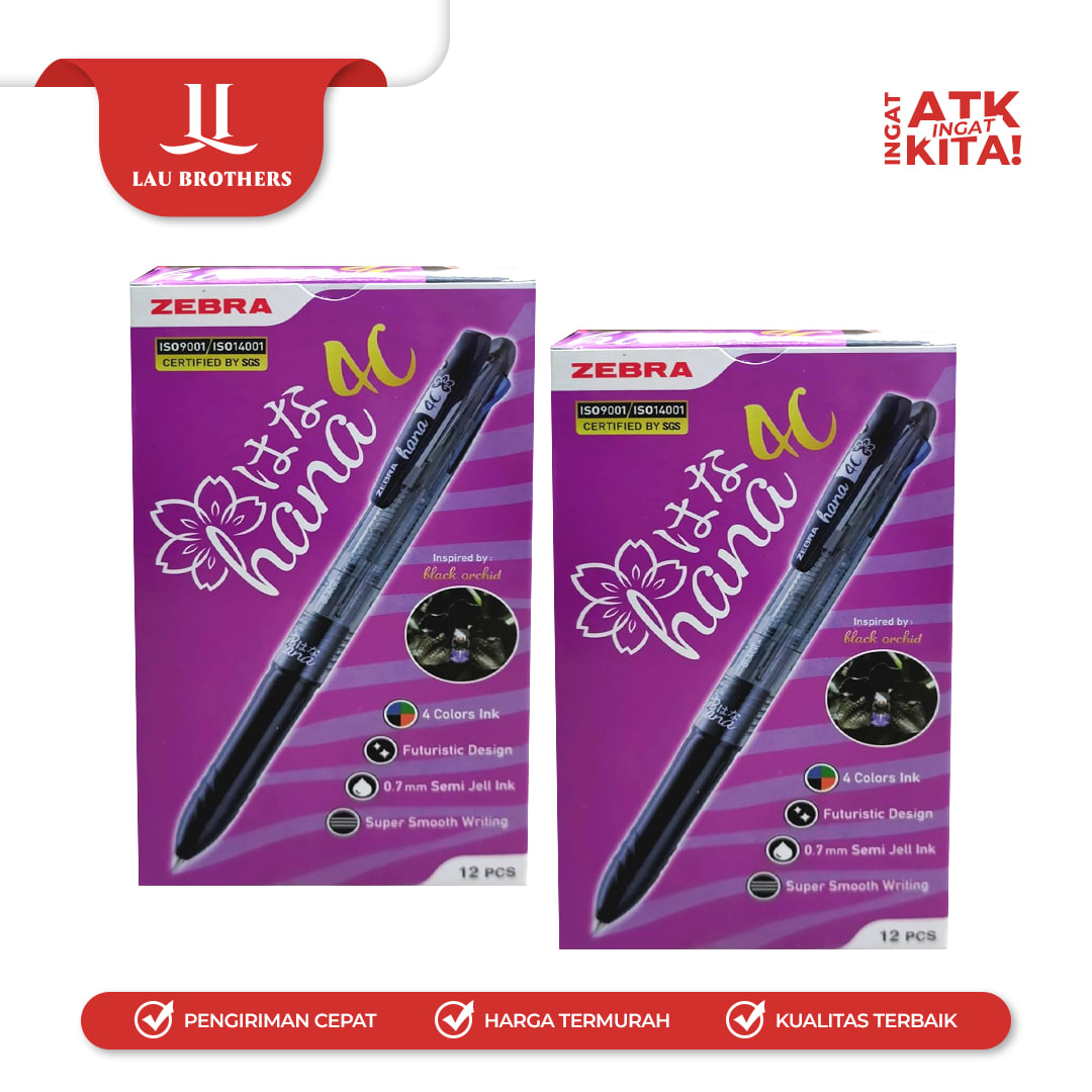 ZEBRA PULPEN 4 WARNA (1LSN/ 12PCS) - Image 3