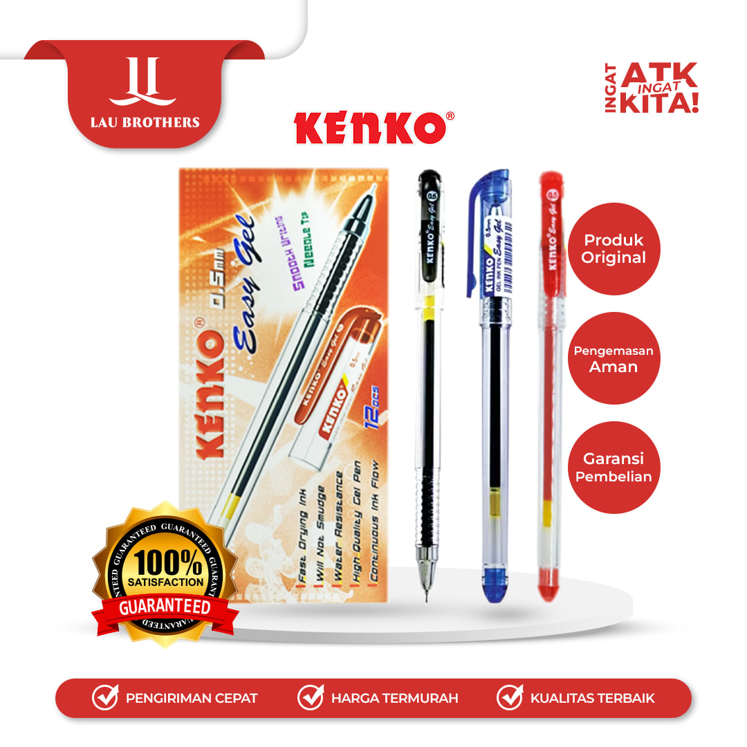 KENKO PULPEN GEL/ EASY GEL PEN (1LSN/ 12PCS)