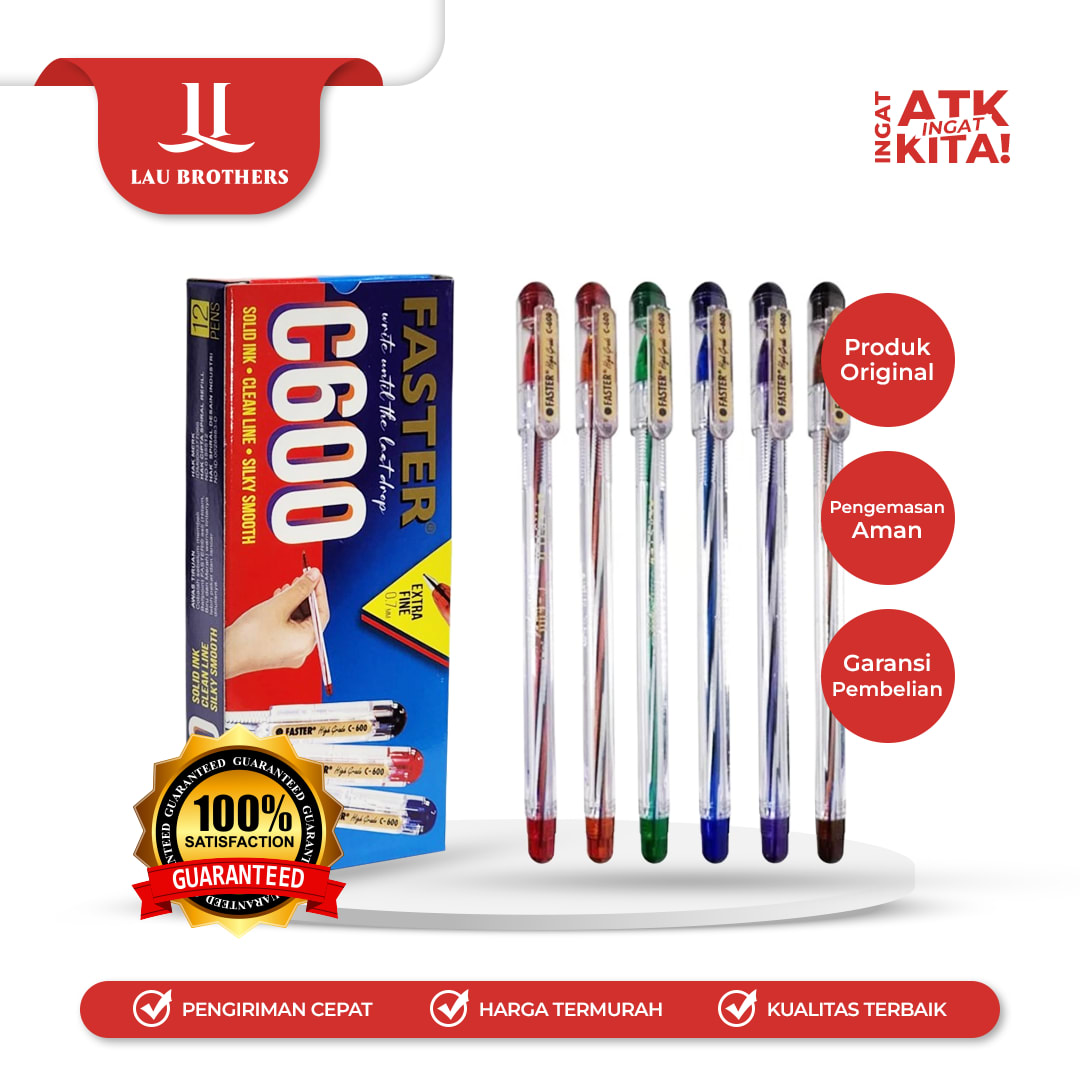 FASTER PULPEN C600 (1LSN/ 12PCS)