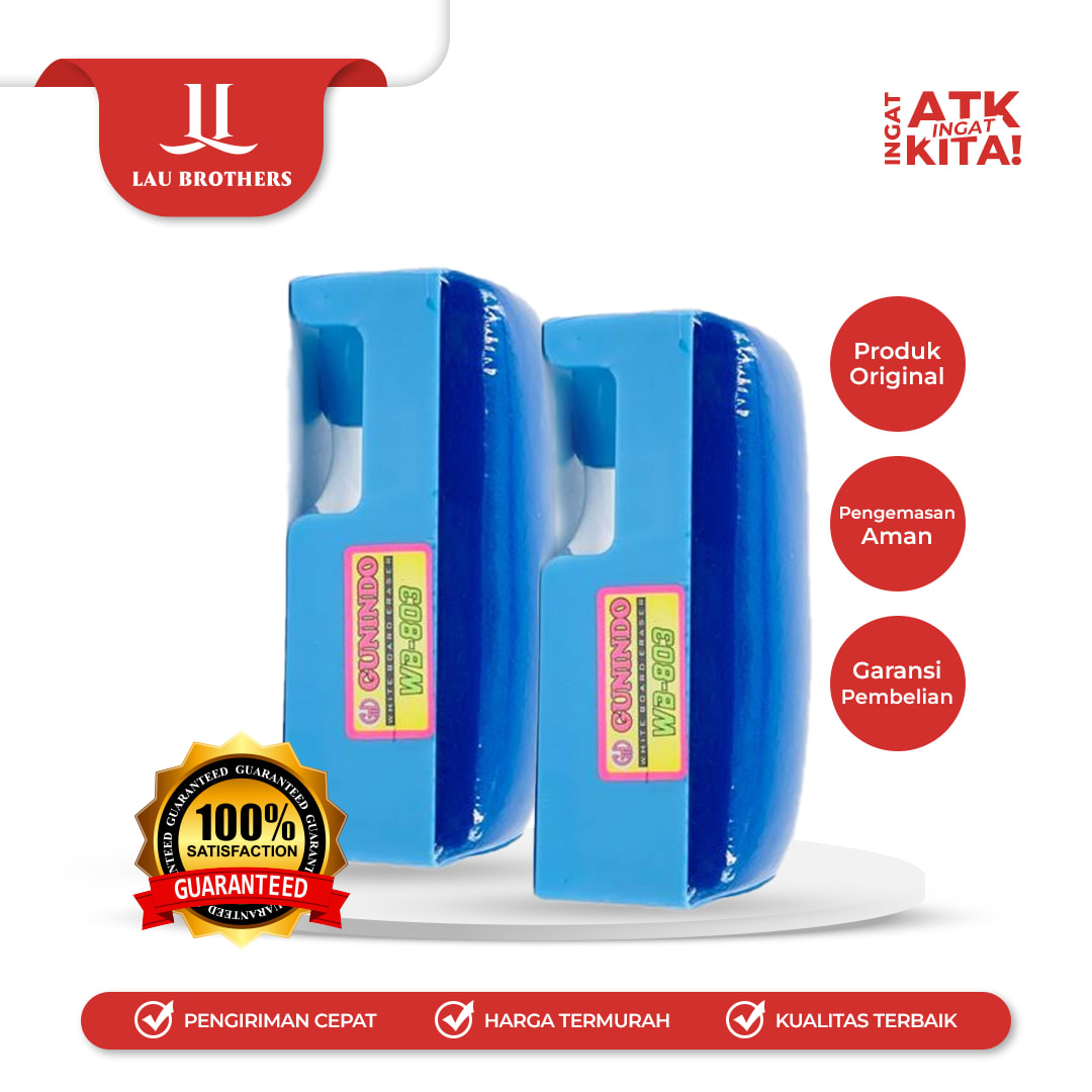 GUNINDO PENGHAPUS PAPAN TULIS/ WHITEBOARD ERASER (3PCS)
