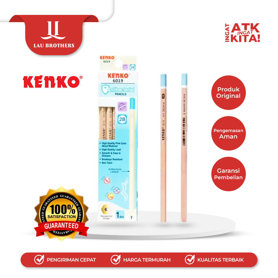 KENKO PENSIL ANTI BACTERIAL 2B 6019 (1LSN/ 12PCS)