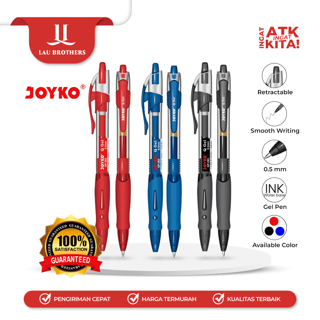 JOYKO PULPEN GEL/ GEL PEN GP-265 Q GEL 0.5mm (1PC)
