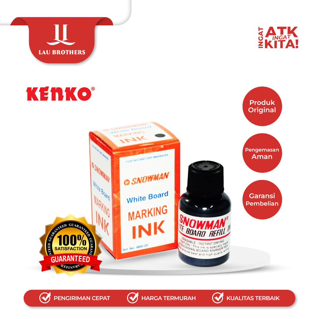 SNOWMAN REFILL SPIDOL PAPAN TULIS/ WHITEBOARD MARKER & SPIDOL PERMANEN/ PERMANENT MARKER (1PC)