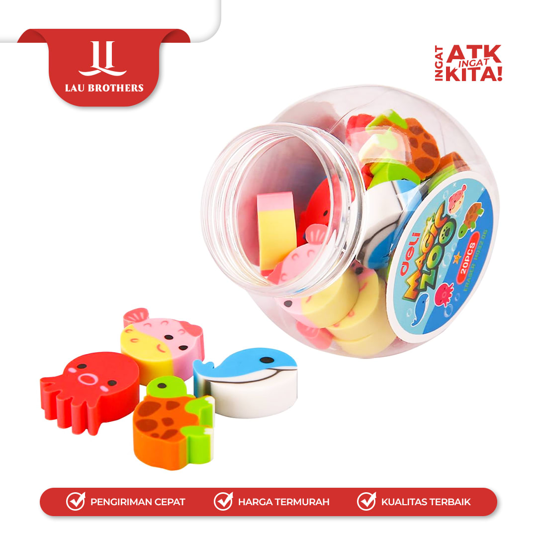 DELI PENGHAPUS/ ERASER MAGIC ZOO EH03206 (1TOPLES/ 20PCS) - Image 4