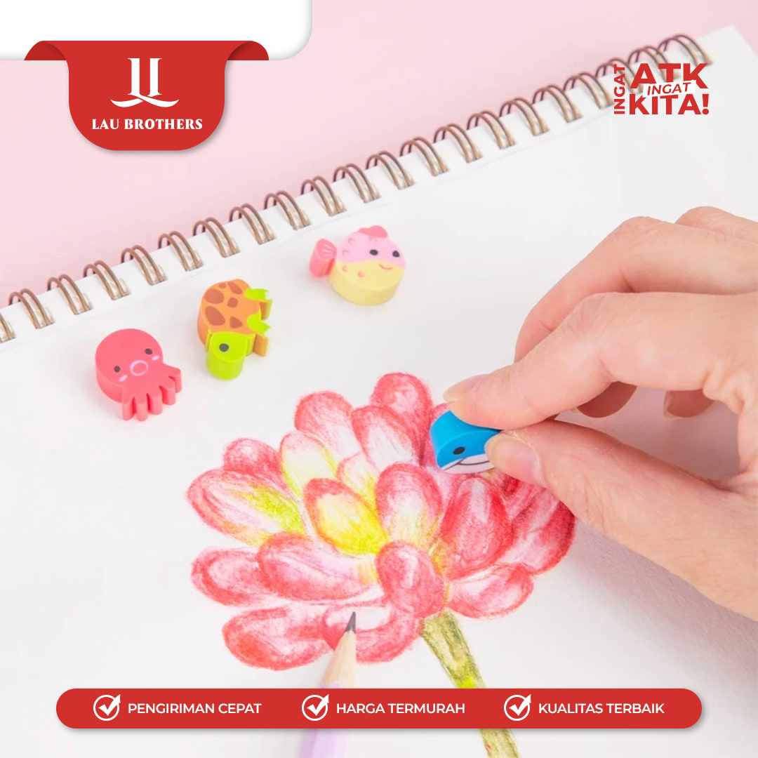 DELI PENGHAPUS/ ERASER MAGIC ZOO EH03206 (1TOPLES/ 20PCS) - Image 3