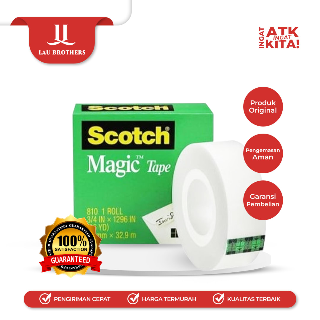 SCOTCH MAGIC TAPE 810 3/4" (1ROLL)