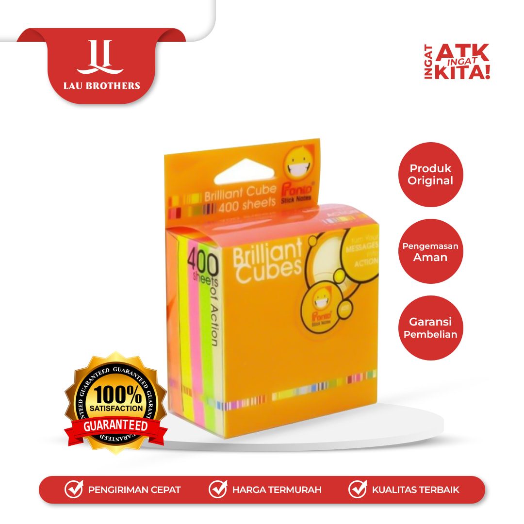PRONTO STICKY NOTE BRILLIANT CUBE (1PAD)