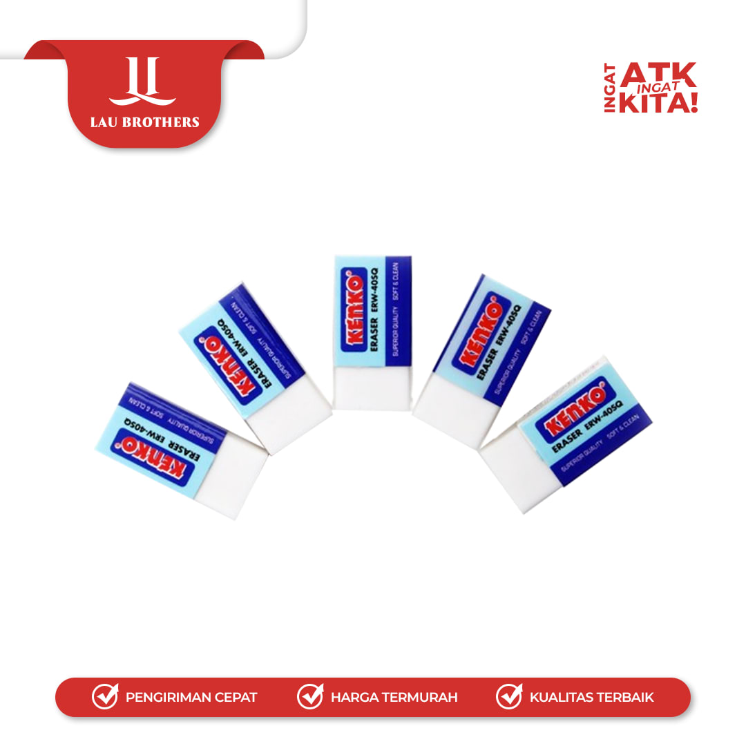 KENKO PENGHAPUS/ ERASER ERW-40SQ (1PACK/ 40PCS) - Image 3