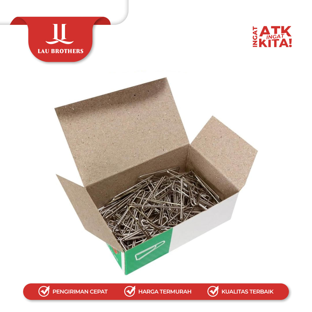 KENKO KLIP KERTAS SEGITIGA/ TRIGONAL PAPER CLIP NO.1 (1PACK/ 10DUS) - Image 3