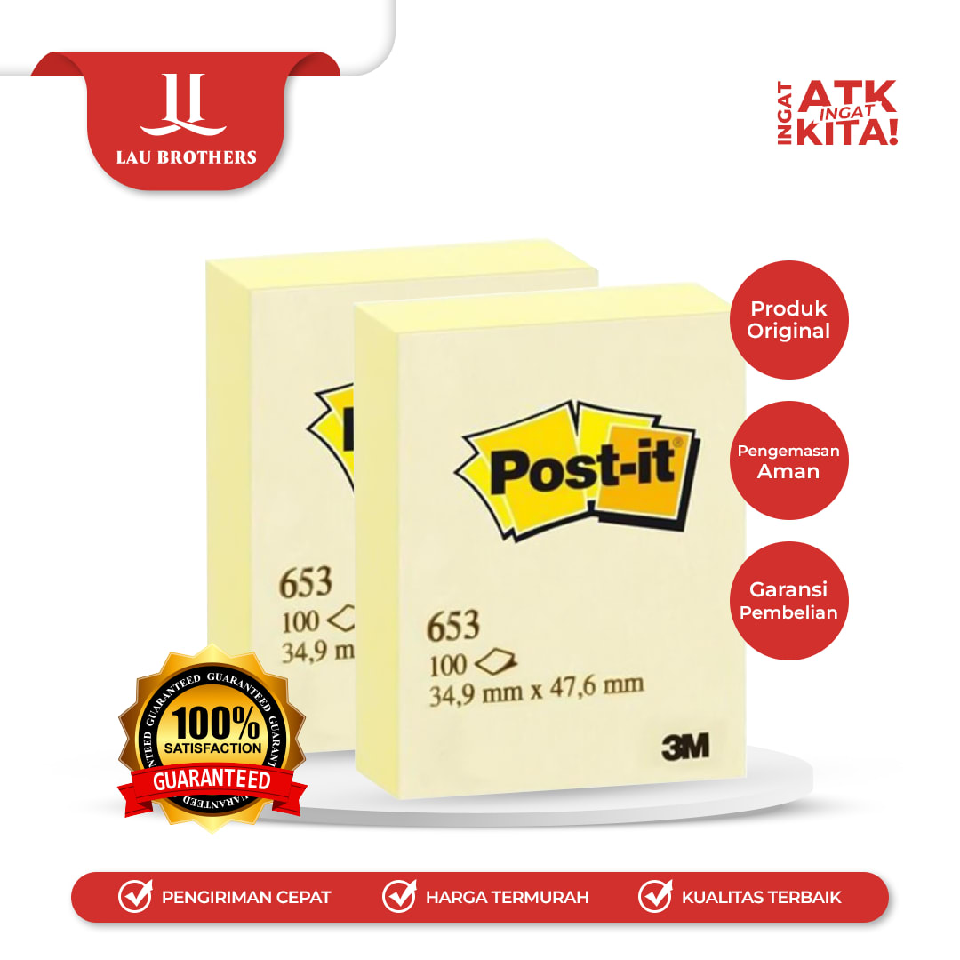3M POST IT STICKY NOTE NO.653 (1PAD)