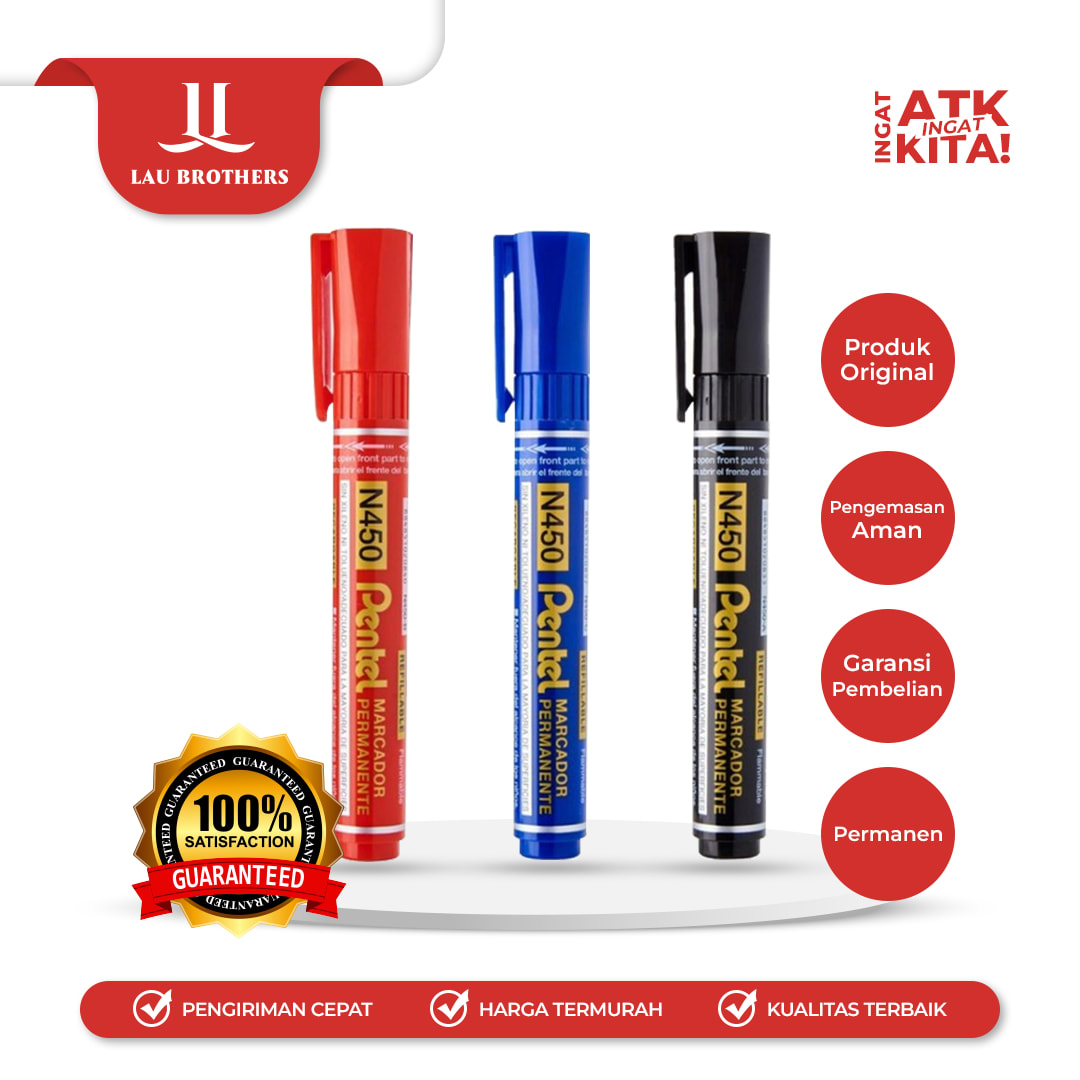 PENTEL SPIDOL PERMANENT/ PERMANENT MARKER N450 (1PC)