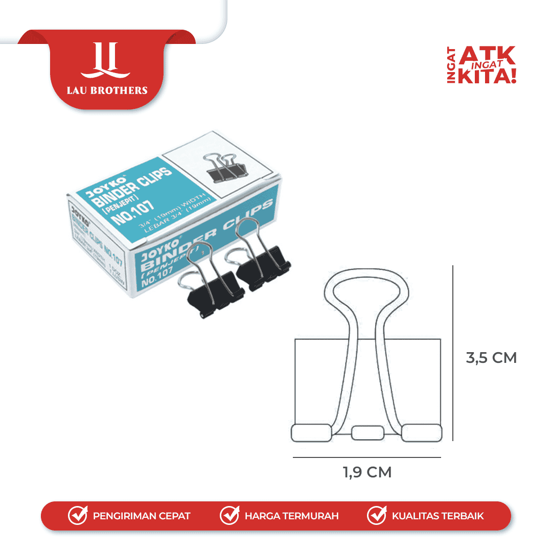 JOYKO BINDER CLIP NO.107 (1DUS) - Image 2