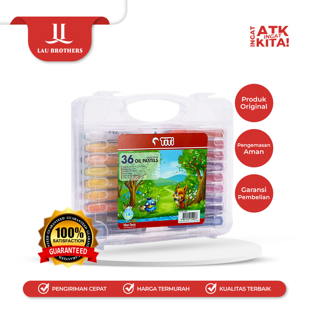TITI KRAYON MINYAK/ CRAYON OIL PASTEL 36 TI-P-36S (1SET)